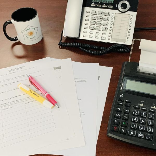 T&eacute;l&eacute;phone et calculatrice